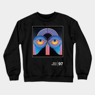 Hunter - Minimal Style Graphic Design Crewneck Sweatshirt